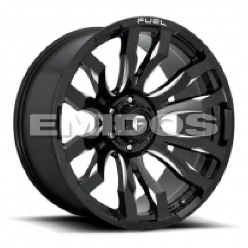 FUEL D673 BLITZ GLOSS BLACK MILLED 5x127 20R 12 71.5 -44