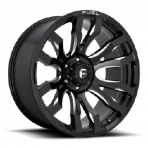 FUEL D673 BLITZ GLOSS BLACK MILLED 8x180 22R 10 125.1 -18