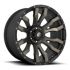 FUEL D674 BLITZ MATTE BLACK DOUBLE DARK TINT 5x127 20R 12 71.5 -44