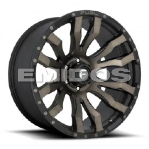 FUEL D674 BLITZ MATTE BLACK DOUBLE DARK TINT 6x135 20R 12 87.1 -44