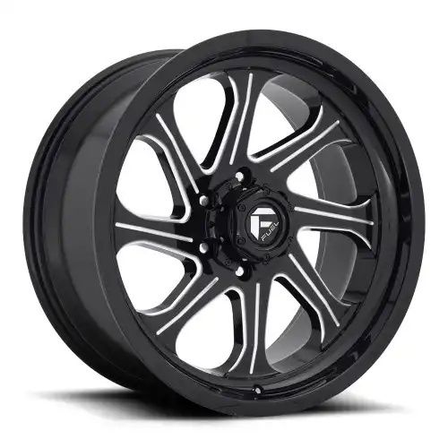 FUEL D676 SEEKER GLOSS BLACK MILLED 8x180 20R 10 124.2 -18