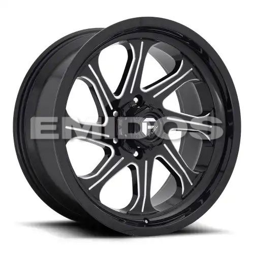 FUEL D676 SEEKER GLOSS BLACK MILLED 6x135 20R 10 87.1 -18