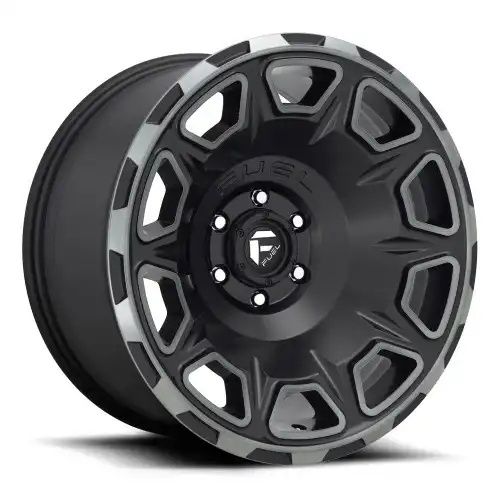 FUEL D686 VENGEANCE MATTE BLACK DOUBLE DARK TINT 8x170 20R 10 125.1 -18