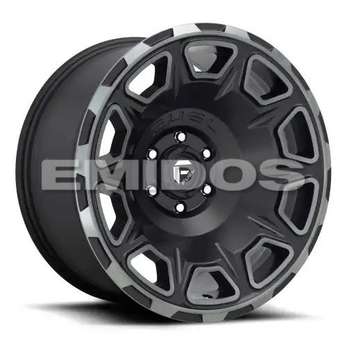 FUEL D686 VENGEANCE MATTE BLACK DOUBLE DARK TINT 8x170 20R 10 125.1 -18
