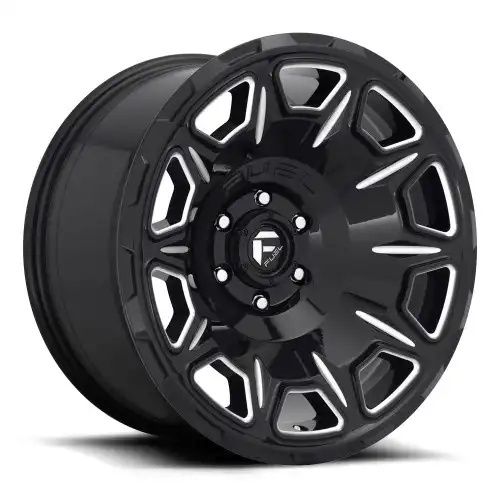 FUEL D688 VENGEANCE GLOSS BLACK MILLED 6x139.7 17R 9 106.1 -12