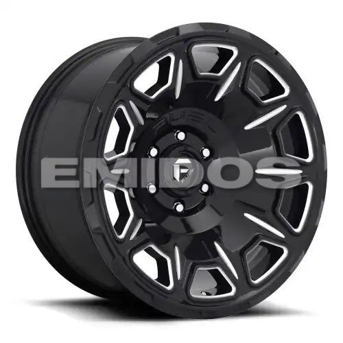 FUEL D688 VENGEANCE GLOSS BLACK MILLED 8x165.1 20R 10 125.1 -18