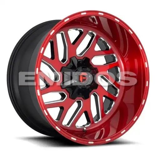 FUEL D691 TRITON CANDY RED MILLED 5x114.3/127 22R 10 78.1 -18