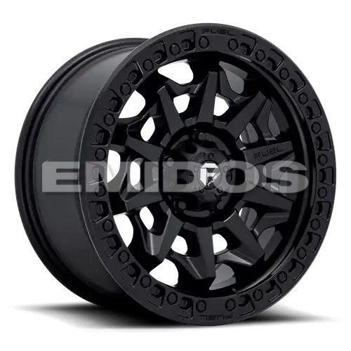 FUEL D694 COVERT MATTE BLACK 8x165.1 18R 9 125.1 -12