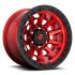 FUEL D695 COVERT CANDY RED BLACK BEAD RING 5x139.7 18R 9 87.1 1