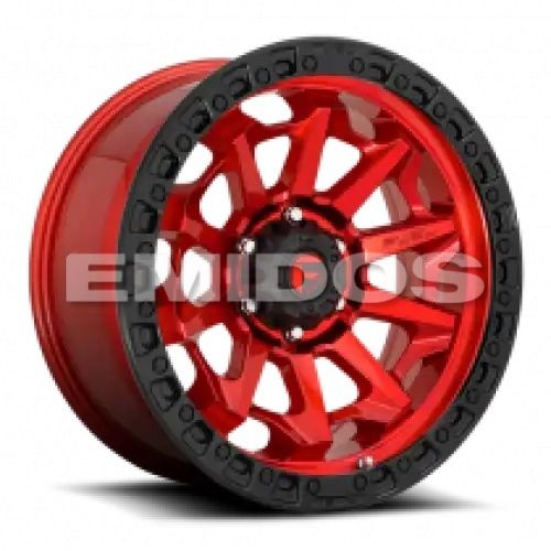 FUEL D695 COVERT CANDY RED BLACK BEAD RING 5x127 20R 10 71.5 -18