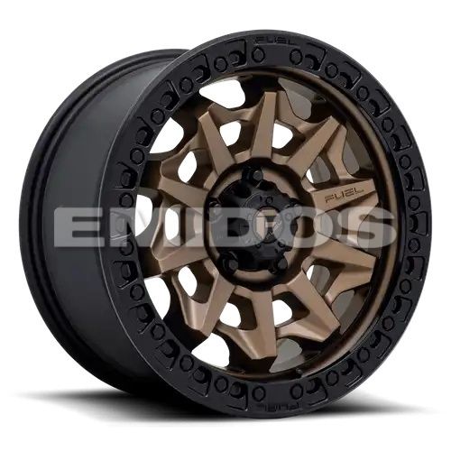 FUEL D696 COVERT MATTE BRONZE BLACK BEAD RING 8x180 18R 9 124.2 1
