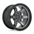 FUEL D698 KICKER MATTE GUN METAL BLACK BEAD RING 5x150 17R 9 110.1 1