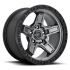 FUEL D698 KICKER MATTE GUN METAL BLACK BEAD RING 5x150 18R 9 110.1 1