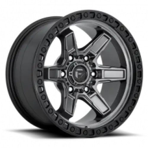 FUEL D698 KICKER MATTE GUN METAL BLACK BEAD RING 6x139.7 18R 9 106.1 -12