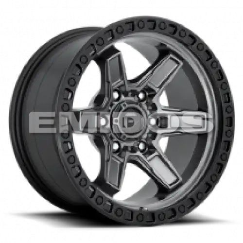 FUEL D698 KICKER MATTE GUN METAL BLACK BEAD RING 6x139.7 18R 9 106.1 -12