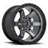 FUEL D698 KICKER MATTE GUN METAL BLACK BEAD RING 6x139.7 18R 9 106.1 -12