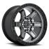 FUEL D698 KICKER MATTE GUN METAL BLACK BEAD RING 6x135 20R 9 87.1 1