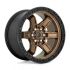 FUEL D699 KICKER MATTE BRONZE BLACK BEAD RING 6x114.3 17R 9 66.06 12