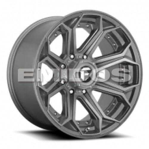 FUEL D705 SIEGE BRUSHED GUN METAL TINTED CLEAR 8x170 20R 9 125.1 1