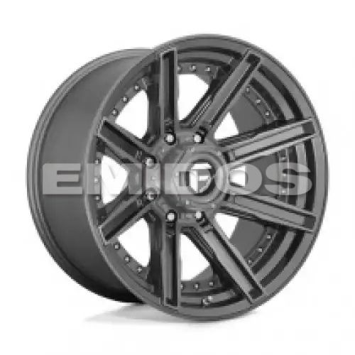 FUEL D710 ROGUE PLATINUM BRUSHED GUN METAL TINTED CLEAR 8x180 20R 10 124.2 -18