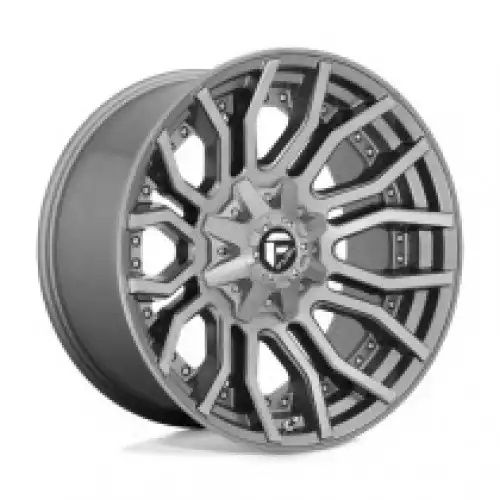 FUEL D713 RAGE PLATINUM BRUSHED GUN METAL TINTED CLEAR 8x170 20R 10 125.1 -18
