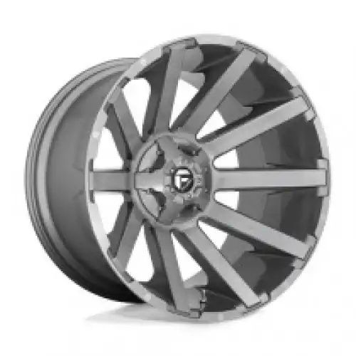 FUEL D714 CONTRA PLATINUM BRUSHED GUN METAL TINTED CLEAR 6x135/139.7 20R 9 106.1 2