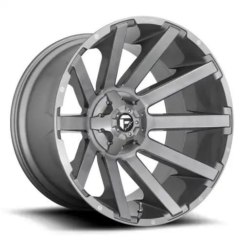 FUEL D714 CONTRA PLATINUM BRUSHED GUN METAL TINTED CLEAR 5x127/139.7 22R 12 87.1 -44