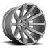FUEL D714 CONTRA PLATINUM BRUSHED GUN METAL TINTED CLEAR 5x127/139.7 24R 12 87.1 -44