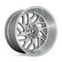 FUEL D715 TRITON PLATINUM BRUSHED GUN METAL TINTED CLEAR 8x180 24R 12 124.2 -44