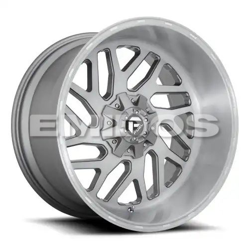 FUEL D715 TRITON PLATINUM BRUSHED GUN METAL TINTED CLEAR 8x165.1 24R 12 125.1 -44