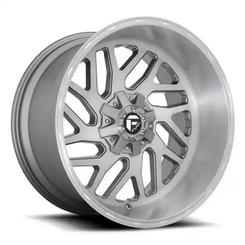 FUEL D715 TRITON PLATINUM BRUSHED GUN METAL TINTED CLEAR 6x135/139.7 24R 12 106.1 -44