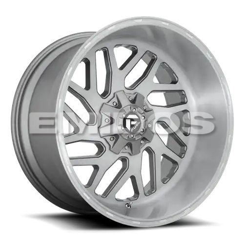 FUEL D715 TRITON PLATINUM BRUSHED GUN METAL TINTED CLEAR 6x135/139.7 26R 12 106.1 -44