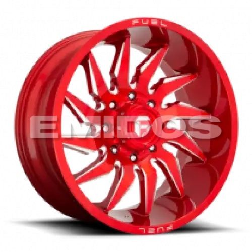 FUEL D745 SABER CANDY RED MILLED 5x139.7 20R 10 78.1 -18