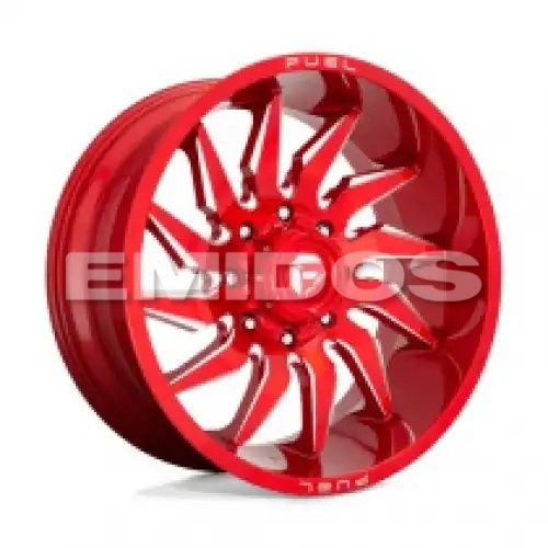FUEL D745 SABER CANDY RED MILLED 8x170 20R 9 125.1 1