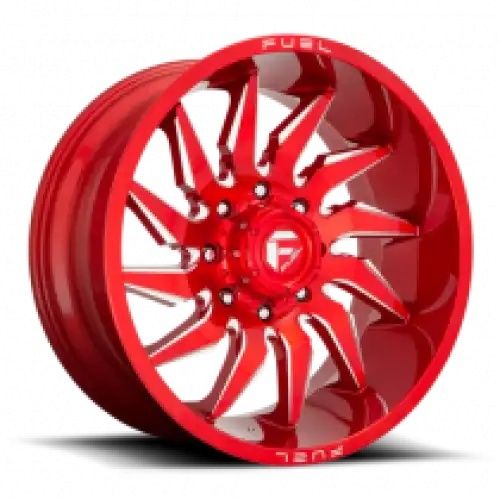 FUEL D745 SABER CANDY RED MILLED 8x170 24R 12 125.1 -44