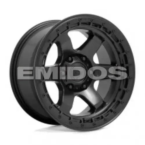 FUEL D750 BLOCK MATTE BLACK W/ BLACK RING 5x127 18R 9 71.5 20