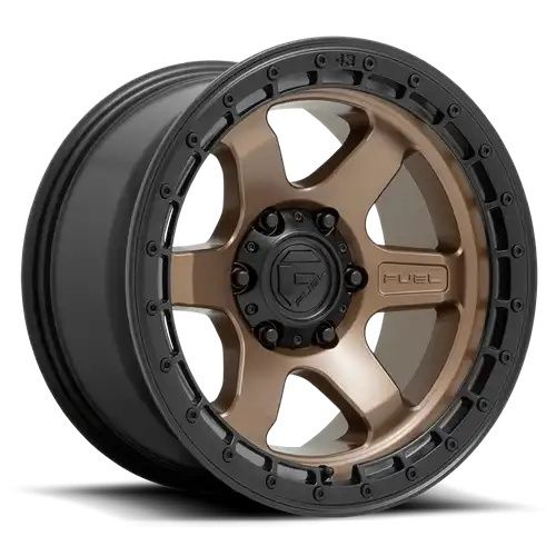 FUEL D751 BLOCK MATTE BRONZE W/ BLACK RING 5x127 17R 9 71.5 -12