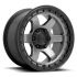 FUEL D752 BLOCK MATTE GUNMETAL W/ BLACK RING 6x135 18R 9 87.1 -12