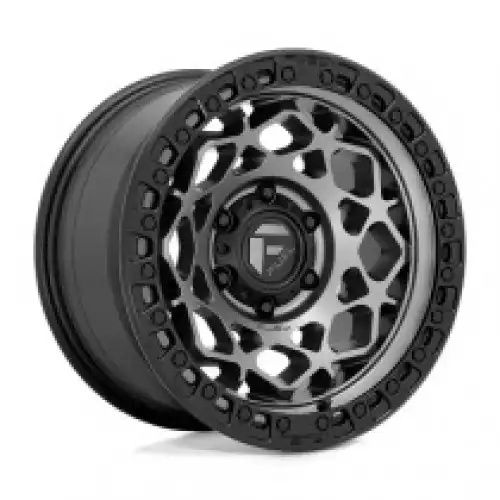FUEL D784 UNIT GUNMETAL W/ MATTE BLACK RING 6x139.7 17R 9 106.1 1