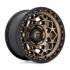 FUEL D785 UNIT BRONZE W/ MATTE BLACK RING 6x120 17R 9 66.9 1
