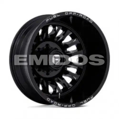 FUEL D868 ARC DUALLY GLOSS BLACK MILLED 8x165.1 22R 8.25 117 -227