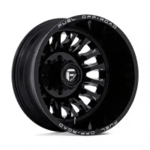FUEL D868 ARC DUALLY GLOSS BLACK MILLED 8x165.1 22R 8.25 117 -246