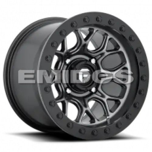 Fuel UTV D919 TECH BEADLOCK MATTE GUN METAL BLACK BEAD RING 4x156 15R 7 132 38