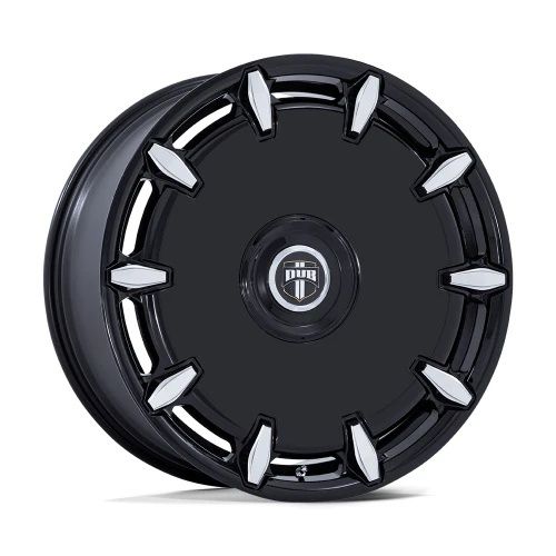 DUB DC271 CHEEF GLOSS BLACK MILLED 5x115/120 24R 9 74.1 38