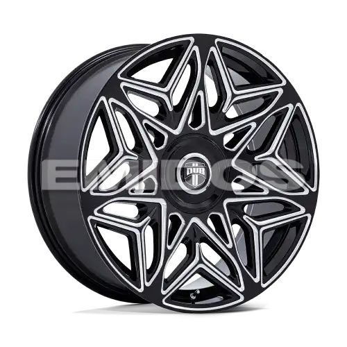 DUB DC274 ANOMALY GLOSS BLACK MILLED 6x135/139.7 24R 10 100.3 25