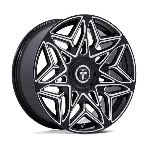 DUB DC274 ANOMALY GLOSS BLACK MILLED 5x115/120 24R 9 74.1 15