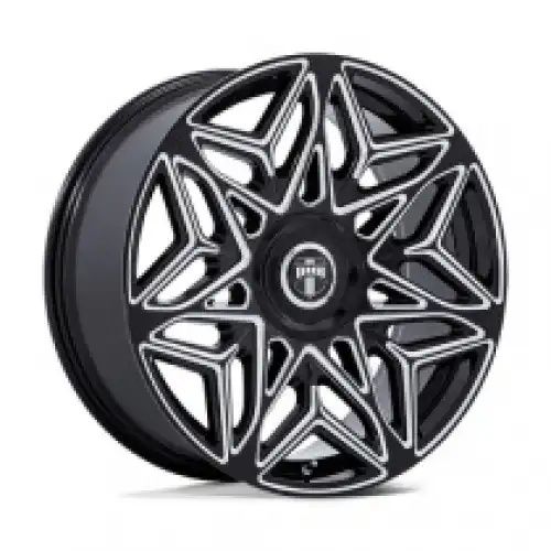 DUB DC274 ANOMALY GLOSS BLACK MILLED 5x115/120 24R 9 74.1 38
