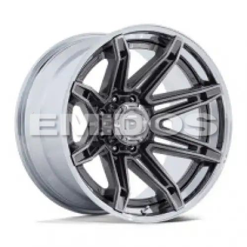 FUEL FC401 BRAWL PLATINUM W/ CHROME LIP 8x165.1 20R 10 125.1 -18