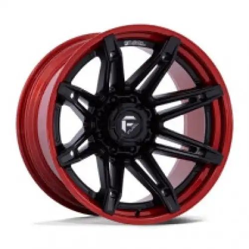 FUEL FC401 BRAWL MATTE BLACK W/ CANDY RED LIP 6x135 22R 12 87.1 -44