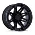 FUEL FC401 BRAWL MATTE BLACK W/ GLOSS BLACK LIP 6x139.7 24R 12 106.1 -44
